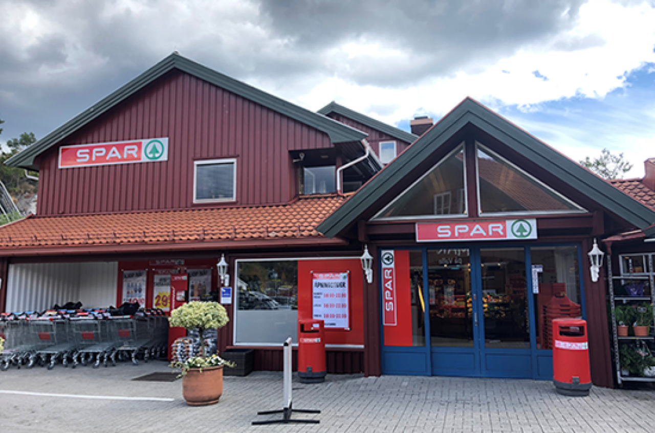 SPAR Sjøbua inngangsparti.
